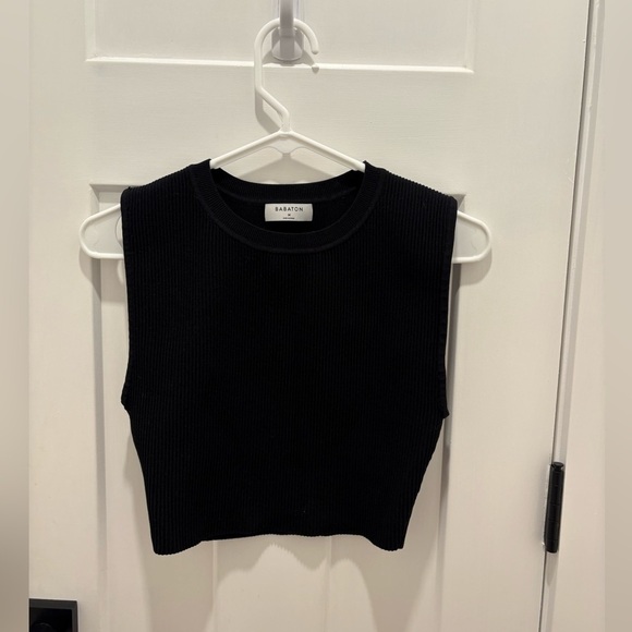 Babaton Sculpt Knit Muscle Cropped Tank Size M - Picture 1 of 6